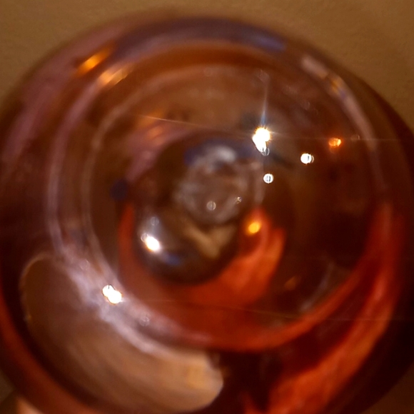 Fenton for FTD Blown Glass Hand Painted Flowers Purple Vase - Picture 8 of 9